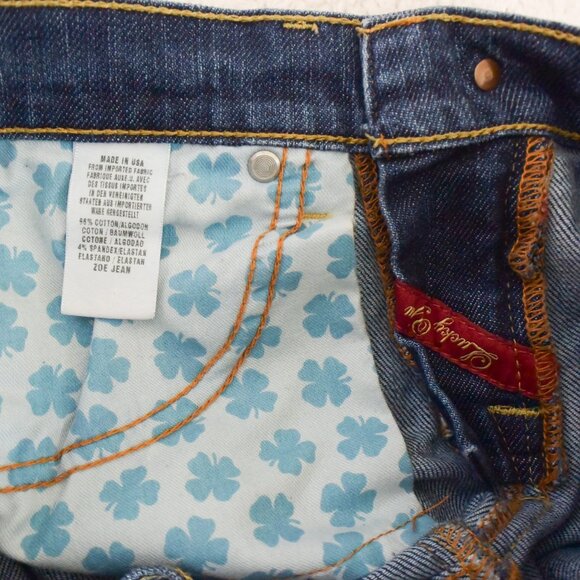 *LUCKY* Denim Flared Medium Wash Jeans - size 4 (27) - Short Inseam - Picture 3 of 5